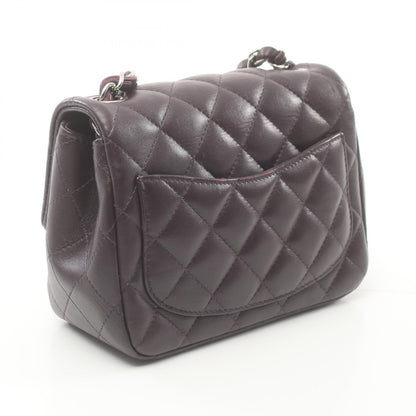 Chanel Mini Matelasse Shoulder Bag Purple