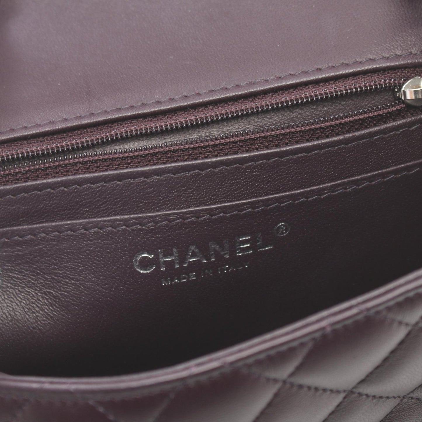 Chanel Mini Matelasse Shoulder Bag Purple