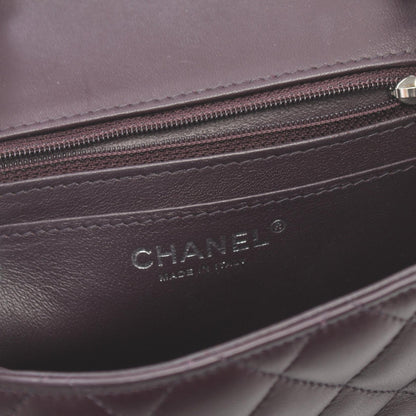 Chanel Mini Matelasse Shoulder Bag Purple