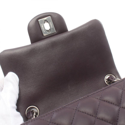 Chanel Mini Matelasse Shoulder Bag Purple