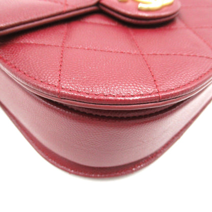 Chanel CC Quilted Caviar Crossbody Bag Leather Crossbody Bag AS2484
