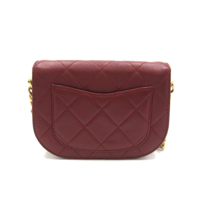 Chanel CC Quilted Caviar Crossbody Bag Leather Crossbody Bag AS2484