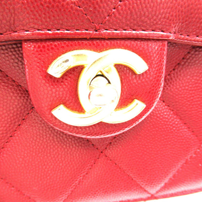 Chanel CC Quilted Caviar Crossbody Bag Leather Crossbody Bag AS2484