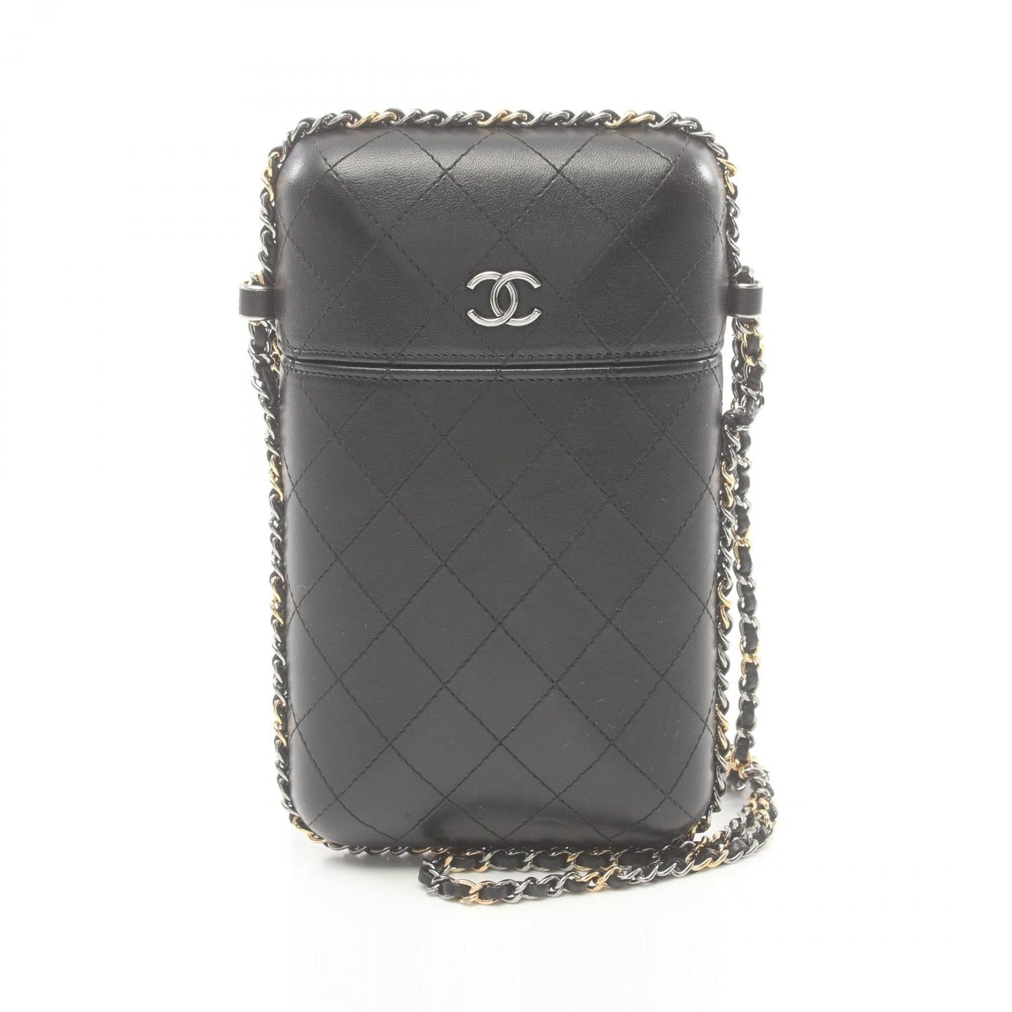 Chanel Matelasse Leather Shoulder Bag Black