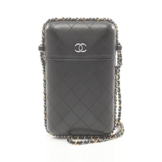Chanel Matelasse Leather Shoulder Bag Black