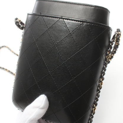 Chanel Matelasse Leather Shoulder Bag Black