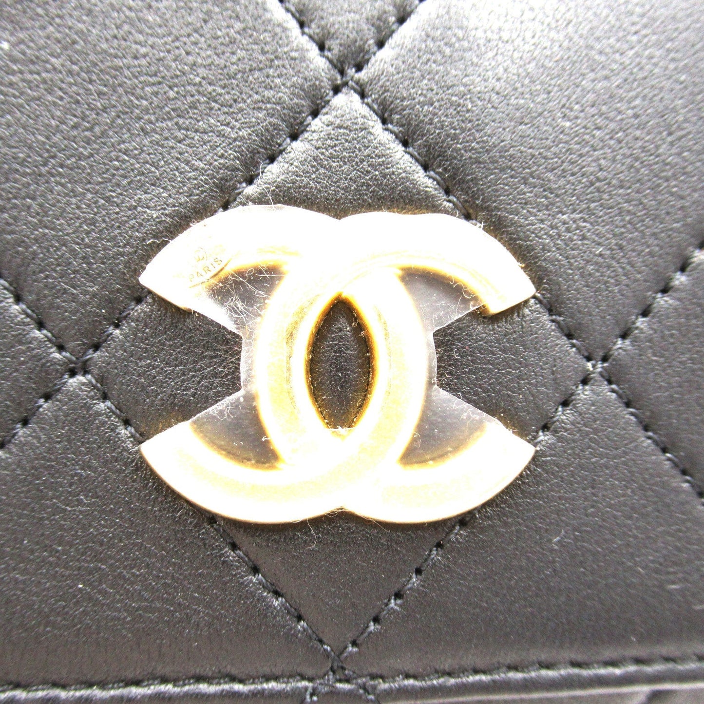 Chanel CC Matelasse Pearl Chain Bag Leather Shoulder Bag AS2503 in New Condition