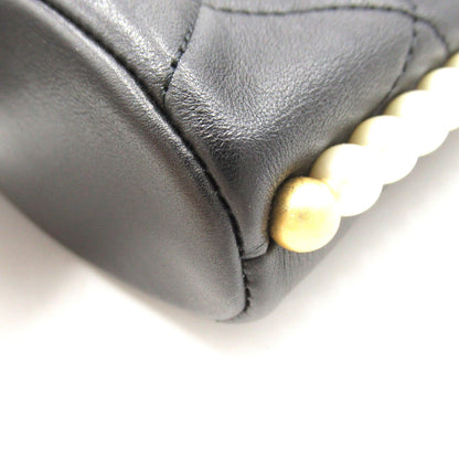 Chanel CC Matelasse Pearl Chain Bag Leather Shoulder Bag AS2503 in New Condition