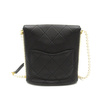 Chanel CC Matelasse Pearl Chain Bag Leather Shoulder Bag AS2503 in New Condition