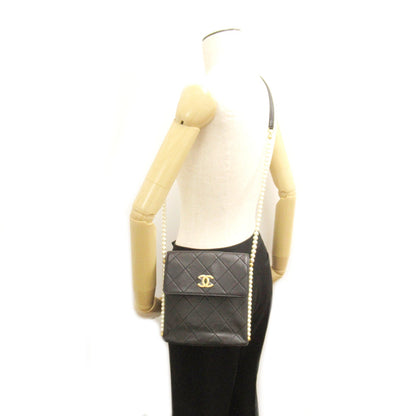 Chanel CC Matelasse Pearl Chain Bag Leather Shoulder Bag AS2503 in New Condition