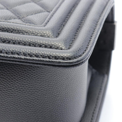 Chanel Boy Small Matelasse Shoulder Bag Black