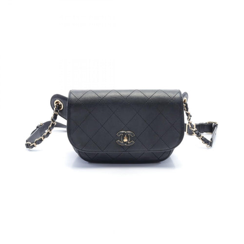 Chanel CC Quilted Leather Chain Belt Bag Leather Belt Bag in New Condition