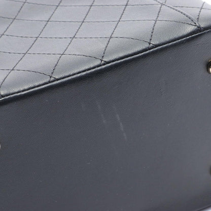 Chanel Leather Matelasse Shoulder Bag Black
