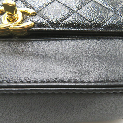 Chanel CC Caviar Chain Flap Bag Leather Shoulder Bag AS0949