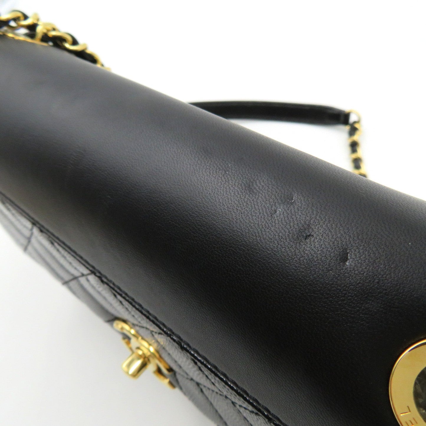 Chanel CC Caviar Chain Flap Bag Leather Shoulder Bag AS0949