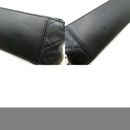 Chanel Chain Shoulder Bag Leather Black AS0949