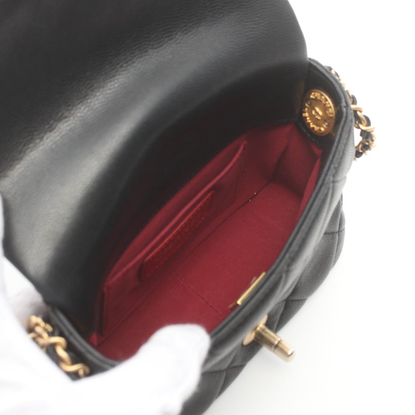 Chanel Caviar Mini Flap Shoulder Bag AS3368