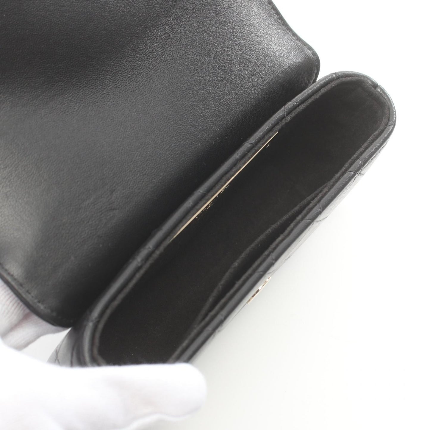 Chanel Matelasse Lambskin Shoulder Bag Black