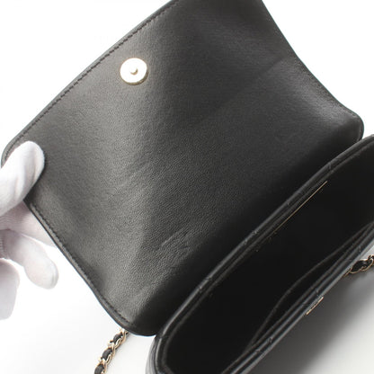 Chanel Matelasse Lambskin Shoulder Bag Black