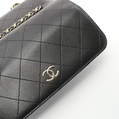 Chanel Matelasse Lambskin Shoulder Bag Black
