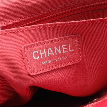 Chanel CC Quilted Leather Chain Backpack Leather Backpack A91121 in Great Condition