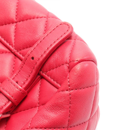 Chanel CC Quilted Leather Chain Backpack Leather Backpack A91121 in Great Condition