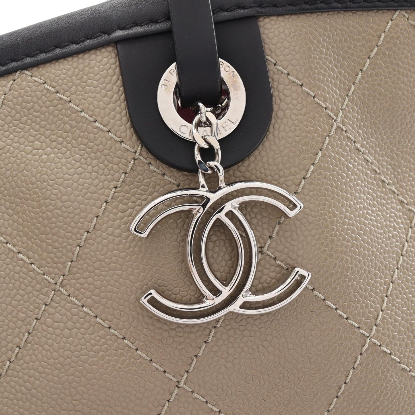 Chanel Caviar Skin On the Road Tote Bag