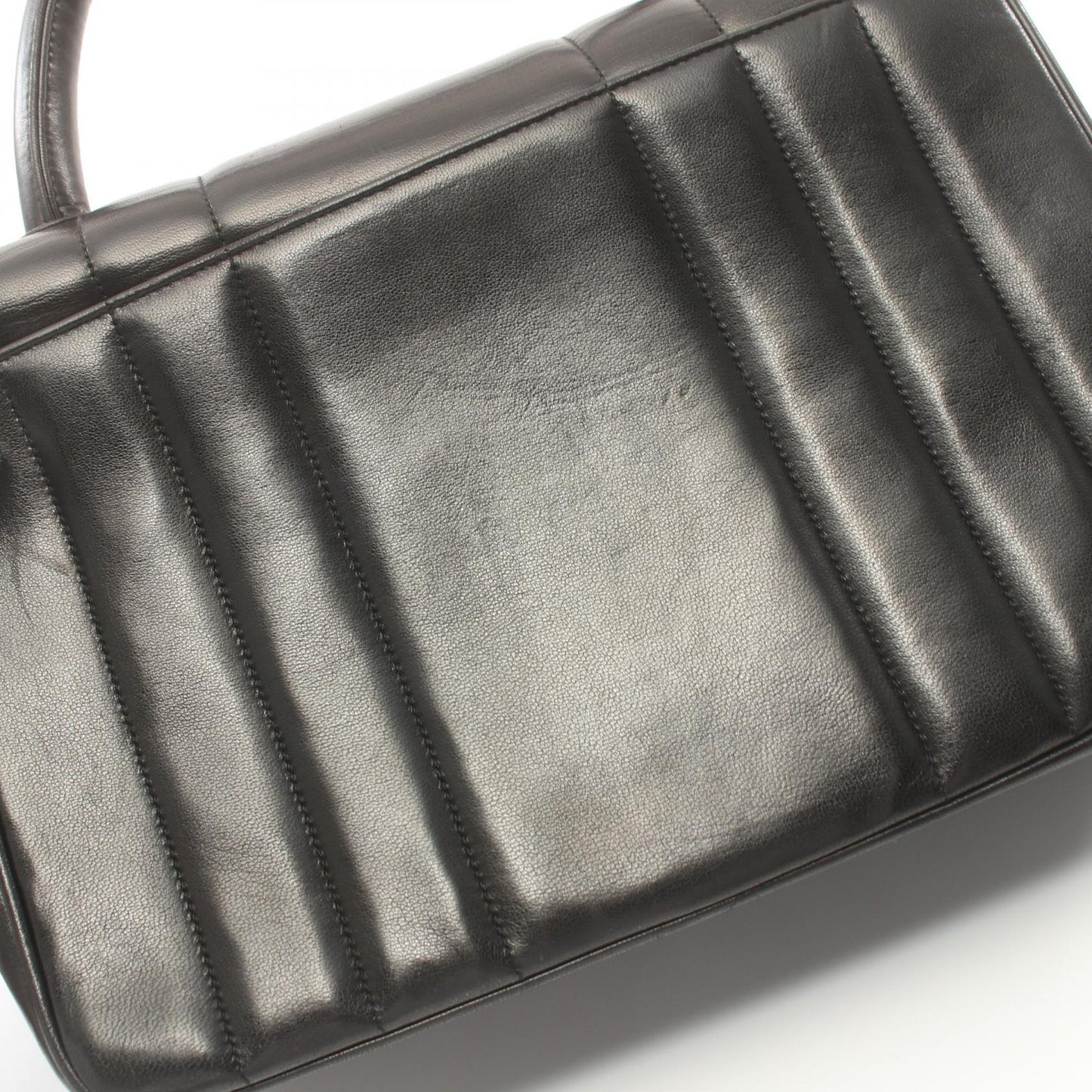 Chanel CC Leather Handle Bag Leather Handbag in New Condition
