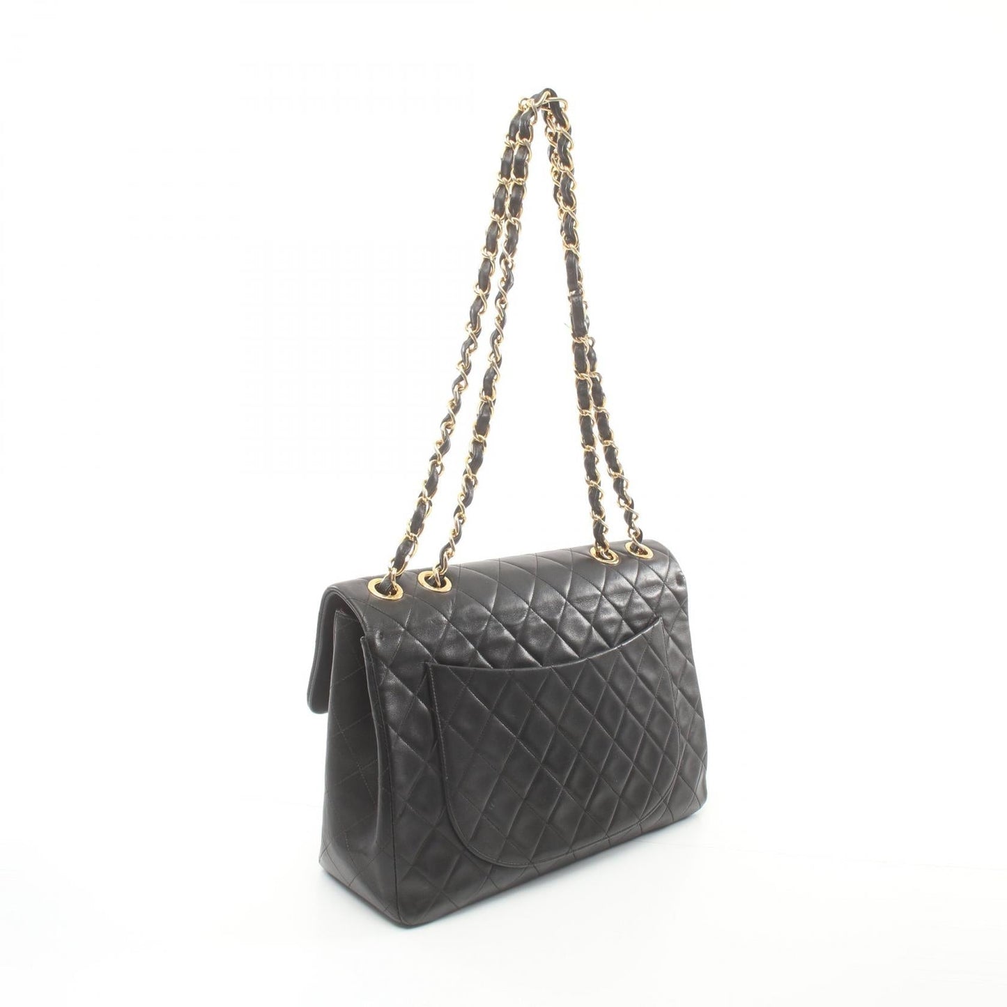 Chanel Maxi Leather Single Flap Bag Leather Shoulder Bag A01094 in New Condition