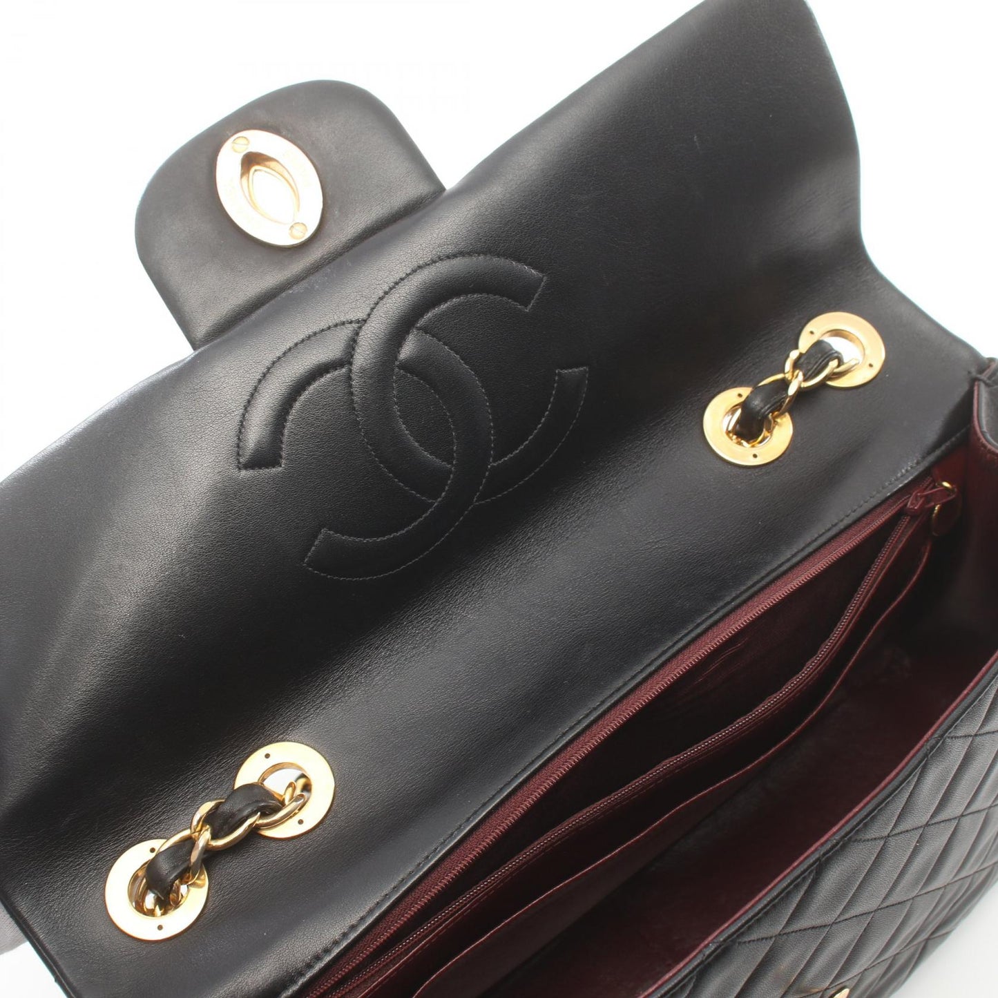 Chanel Maxi Leather Single Flap Bag Leather Shoulder Bag A01094 in New Condition