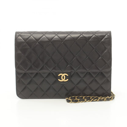 Chanel Quilted Leather Chain Flap Bag Leather Shoulder Bag in New Condition