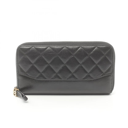 Chanel Quilted Leather Zip Around Wallet Leather Long Wallet in New Condition