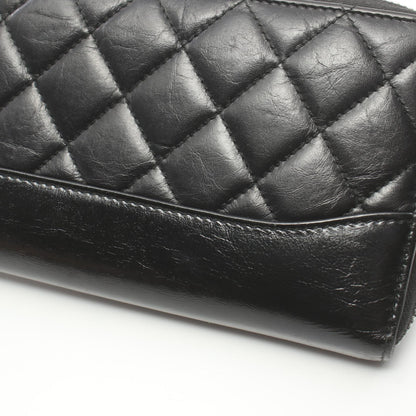 Chanel Quilted Leather Zip Around Wallet Leather Long Wallet in New Condition