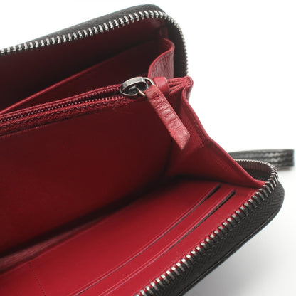 Chanel Quilted Leather Zip Around Wallet Leather Long Wallet in New Condition