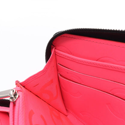 Chanel Cambon Line Round Zipper Long Wallet Leather Long Wallet A50078 in Excellent Condition