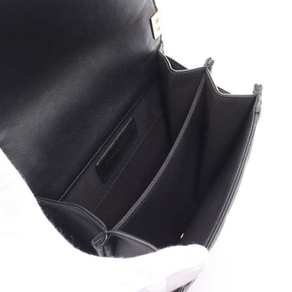 Chanel Boy V-Stitch Lambskin Shoulder Bag