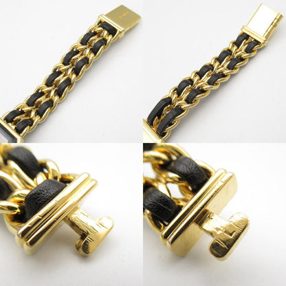 Chanel Premiere L Watch Gold Plated Leather H0001