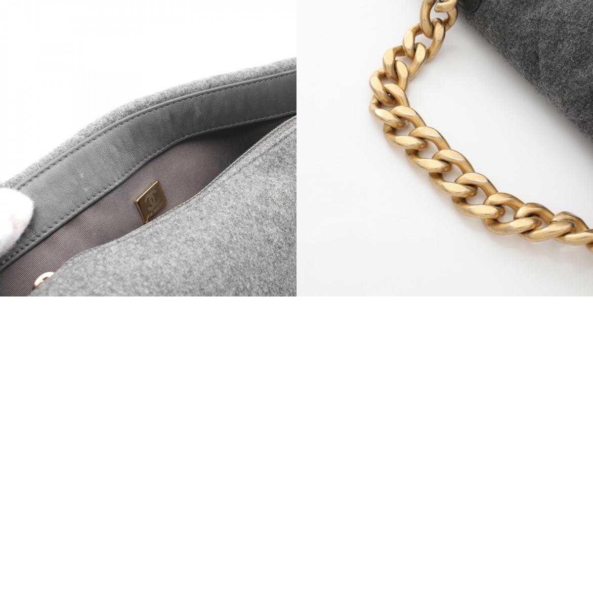 Chanel 19 Matelasse Wool Shoulder Bag