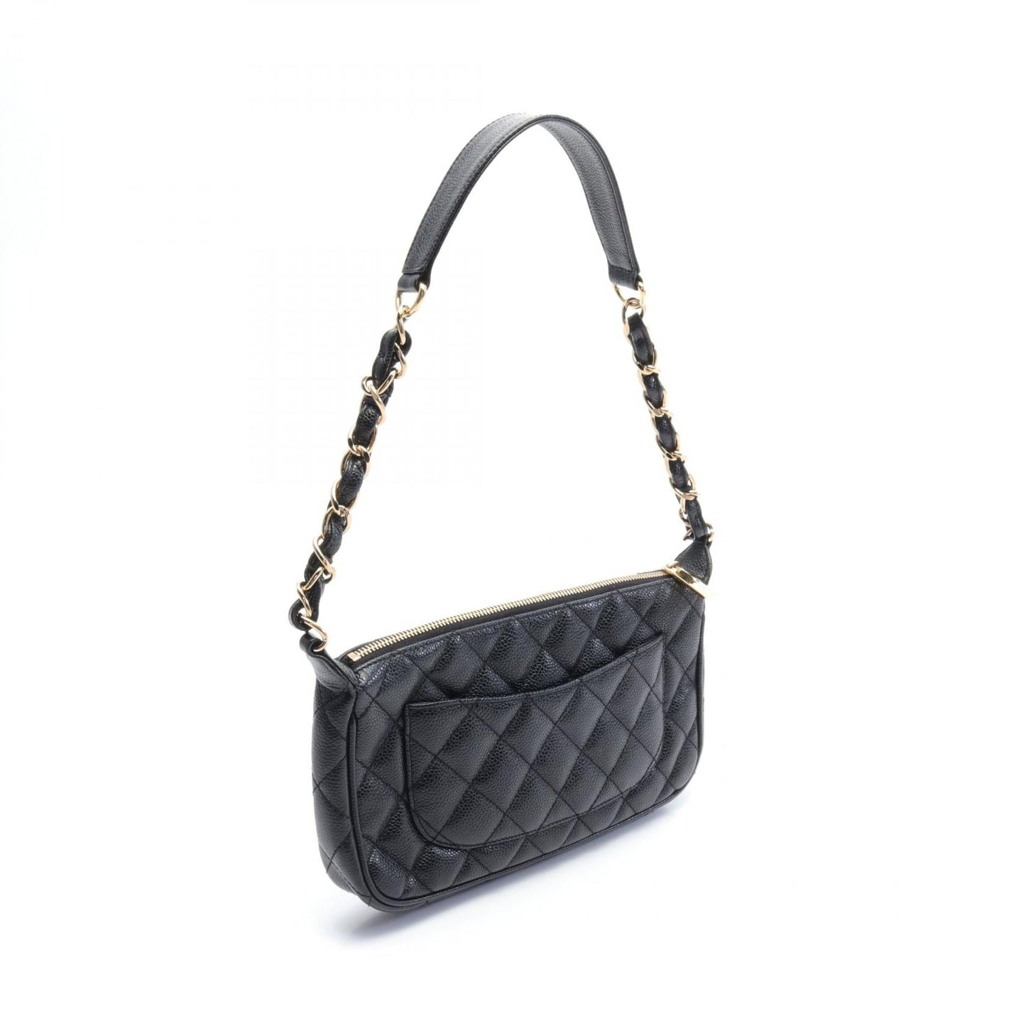Chanel Matelasse Caviar Shoulder Bag Black