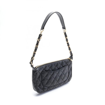 Chanel Matelasse Caviar Shoulder Bag Black