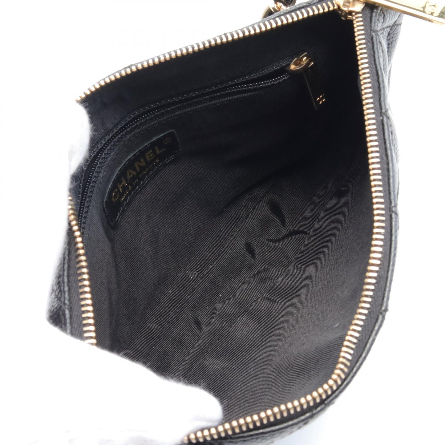 Chanel Matelasse Caviar Shoulder Bag Black