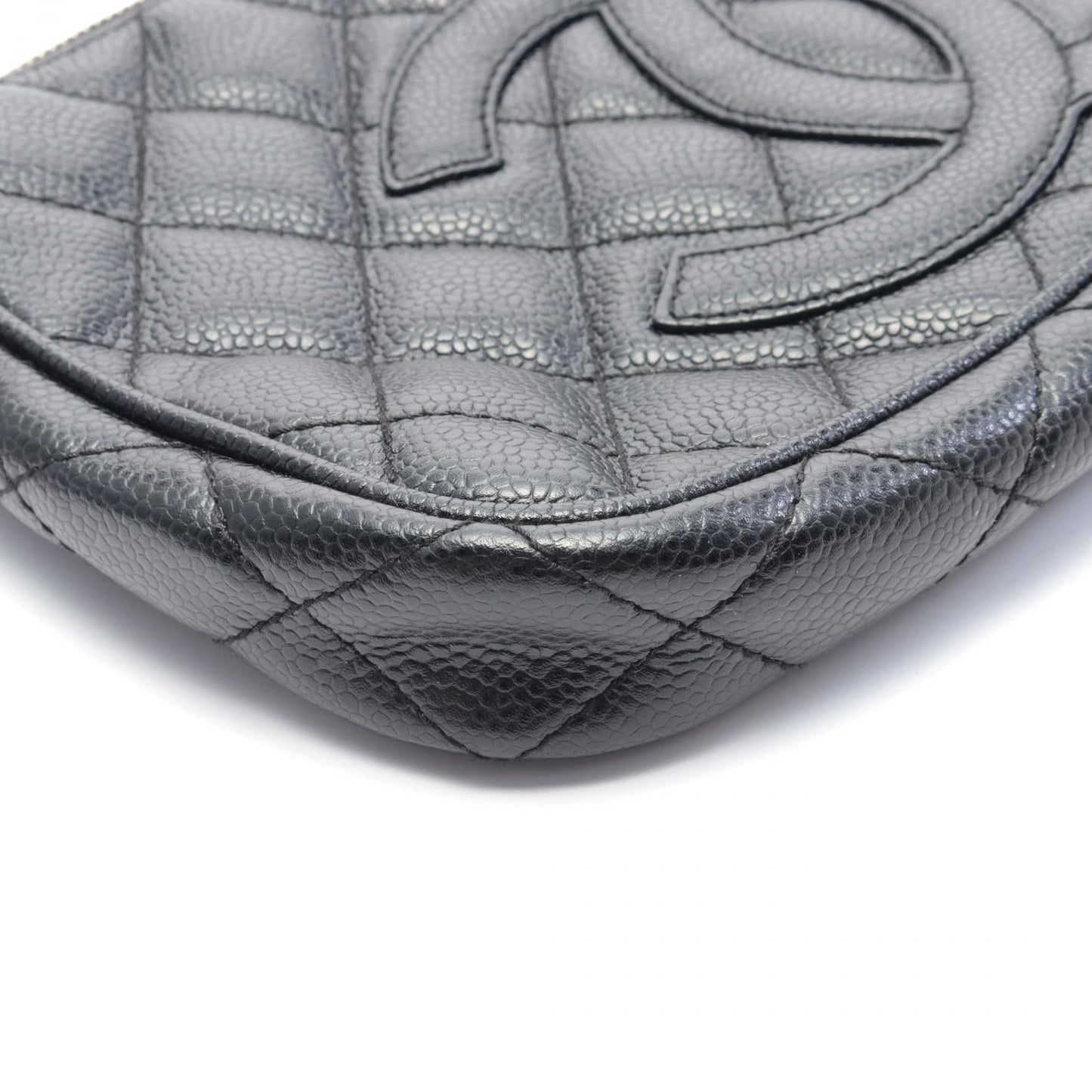 Chanel Matelasse Caviar Shoulder Bag Black