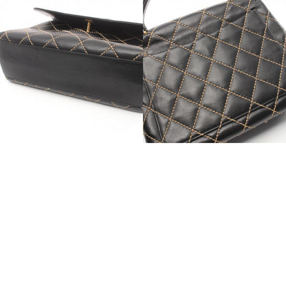 Chanel Wild Stitch Leather Handbag Black