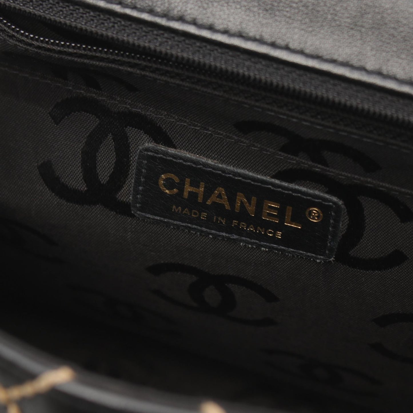 Chanel Wild Stitch Leather Handbag Black