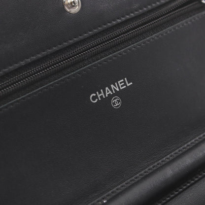Chanel Caviar Skin Shoulder Bag Black