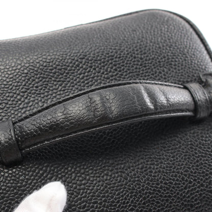 Chanel Caviar Skin Coco Mark Handbag Black