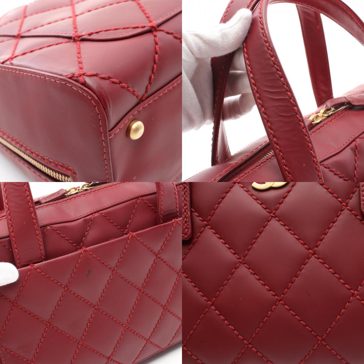 Chanel Wild Stitch Coco Mark Leather Handbag