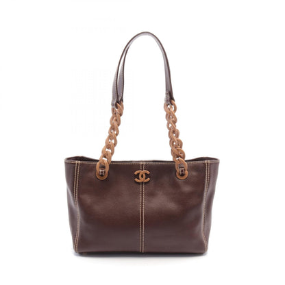 Chanel Leather Coco Mark Shoulder Bag
