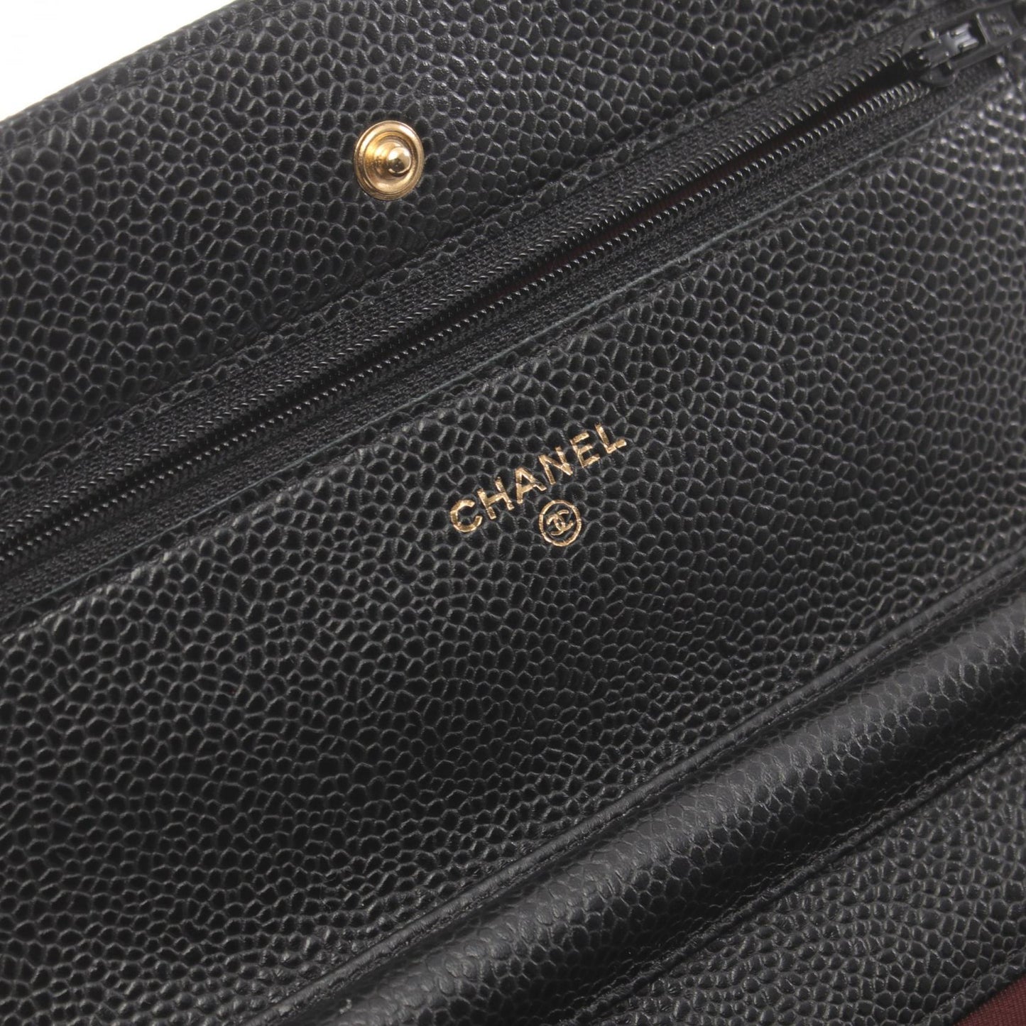 Chanel Caviar Skin Matelasse Shoulder Bag Black