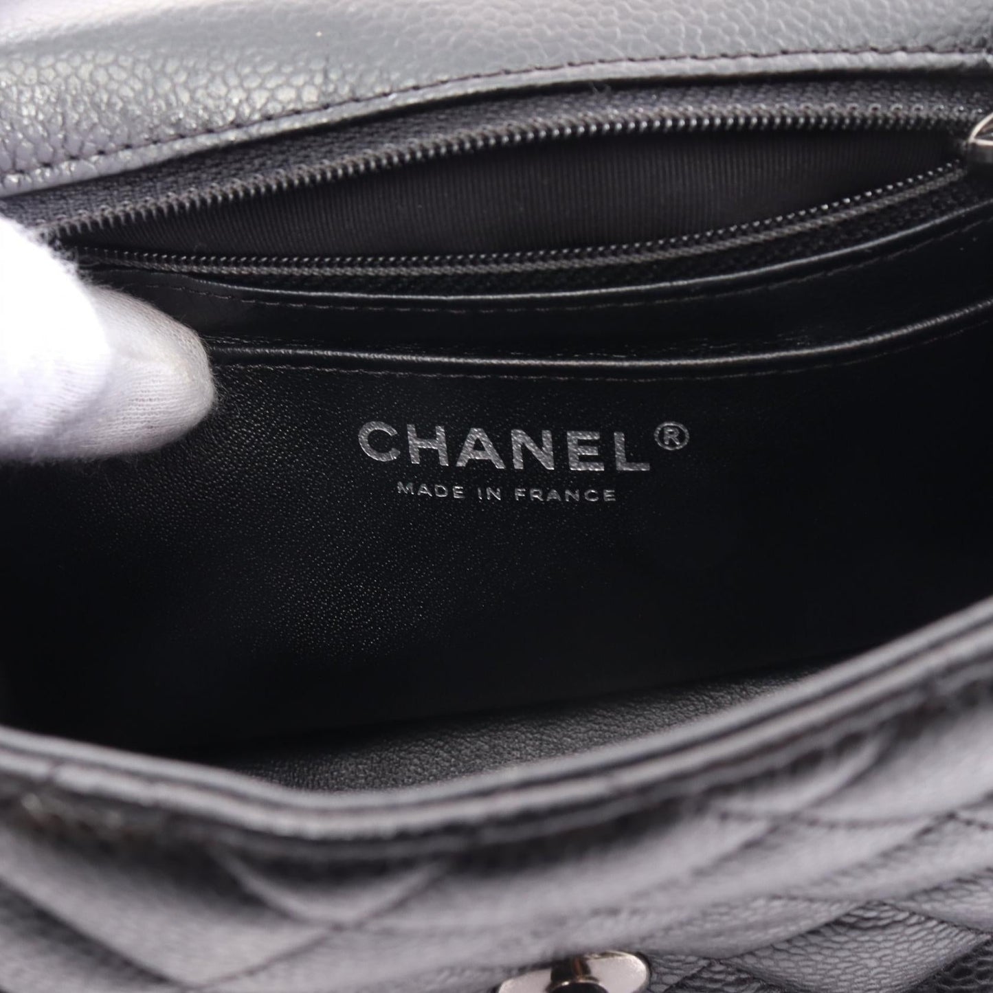 Chanel Mini Matelasse Caviar Skin Shoulder Bag